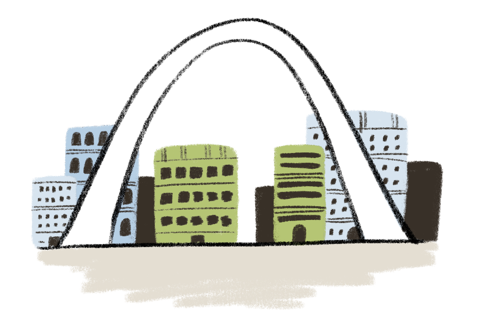 St. Louis Arch illustration